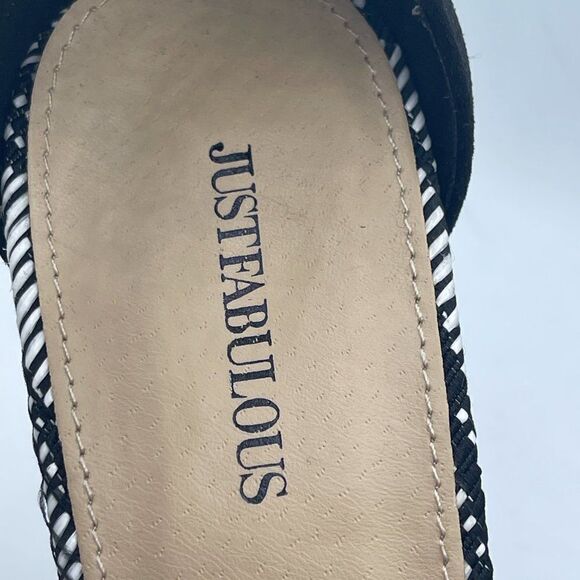 Salona Cylinder Platform Black White Heels 8.5 - Picture 10 of 11